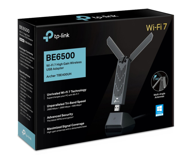 TP-LINK Archer TBE400UH (6500Mb/s a/b/g/n/ac/ax/be) - 1483293 - zdjęcie 4